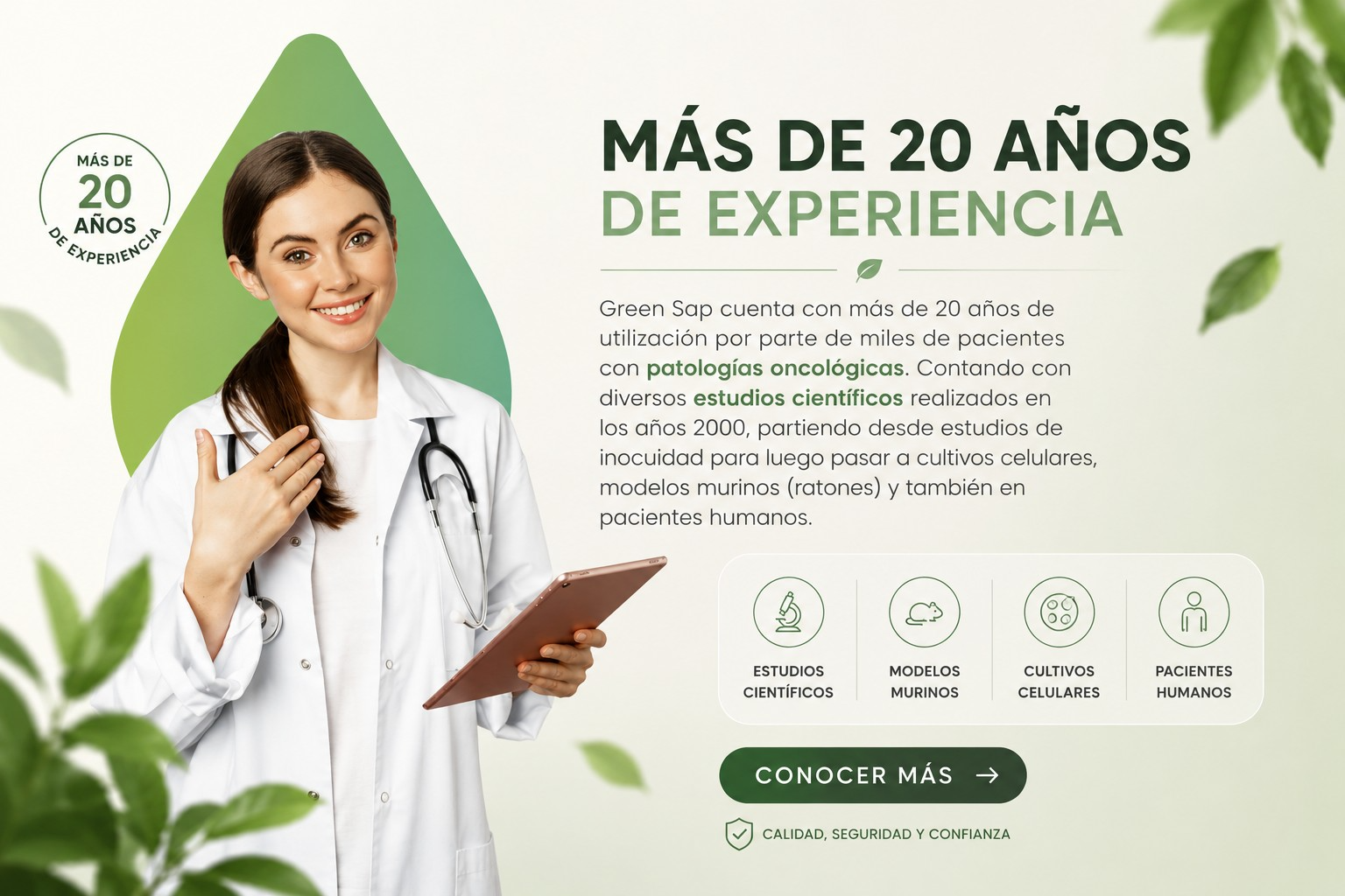 Green Sap - Más de 20 años de experiencia con respaldo científico